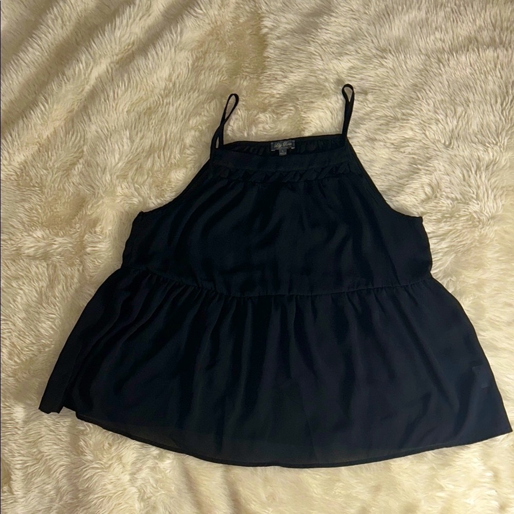 Lily Rose Black Camisole Top